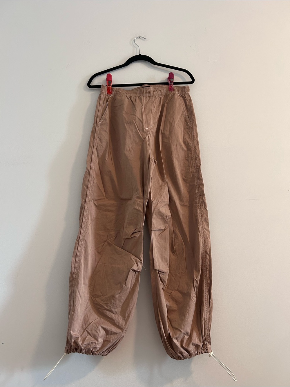 Zara pink Tan Jogger Pants